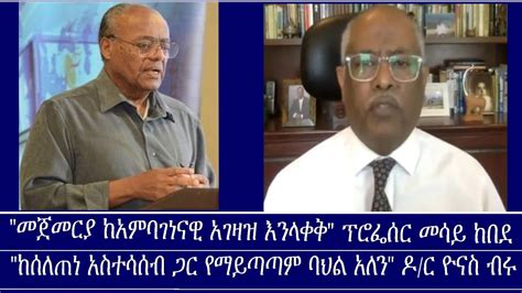 Mengizem Media Excerpt From Dr Yonas Biru And Prof Mesay Kebede