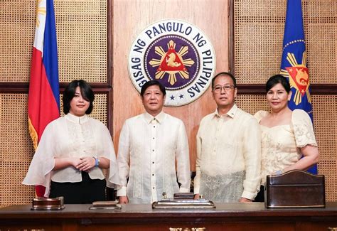 Pbbm Administers The Oath To Dnd Secretary Carlito Galvez Jr And