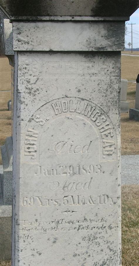 John S Hollingshead 1824 1893 Find A Grave Memorial