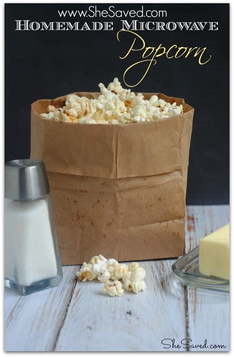 Homemade Microwave Popcorn Recipe Shesaved®