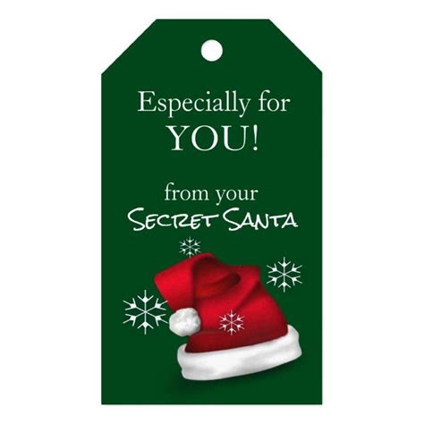 Official Secret Santa Gift Tags Zazzle Santa Gift Tags Secret