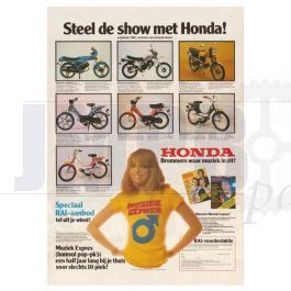 Poster Honda Muziek Expres Reprint Jmpb Parts