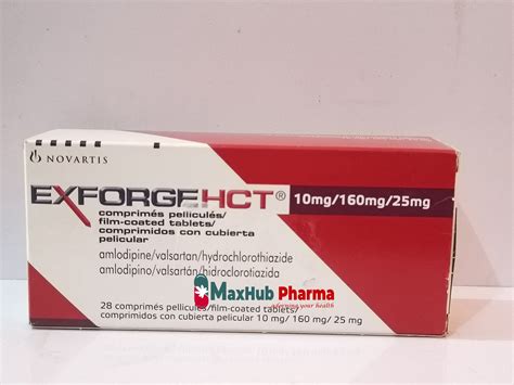 Exforge Hct Mg Amlodipine Valsartan Hydrochlorothiazide By