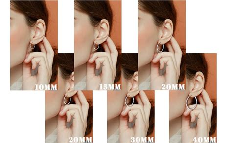 Sllaiss 3 Pairs 925 Sterling Silver Small Hoop Earrings For