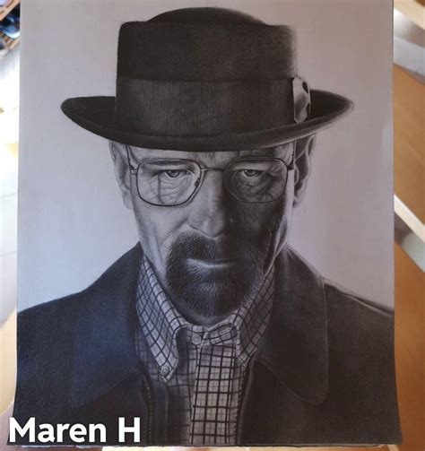 Pencil Drawing Of Heisenberg By My Gf Rfanart