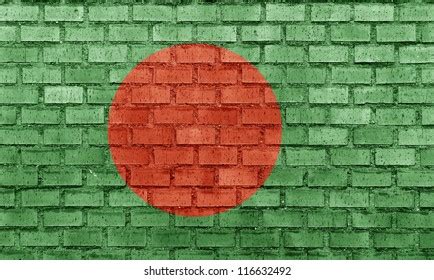 Bangladesh Flag On Brick Wall Stock Photo 116632492 Shutterstock