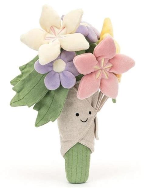 Jellycat Peluche Bouquet De Fleurs Amuseable Livraison Gratuite 24 48h