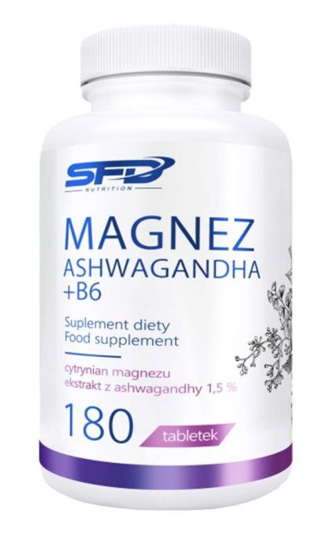 SFD Magnez Ashwagandha B6 Wsparcie układu nerwowego Stres Nerwy