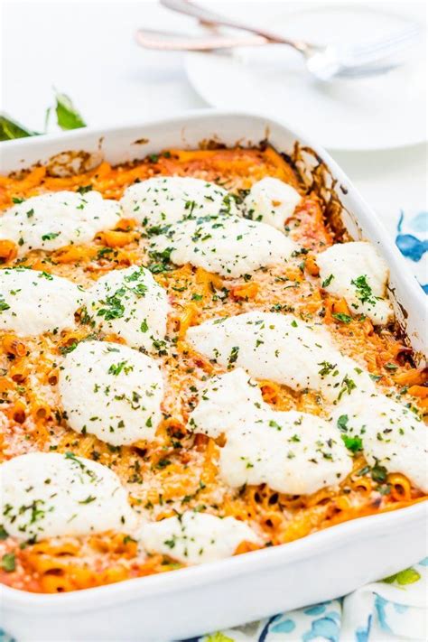 This Ricotta Pasta Bake Is An Easy Vegetarian Recipe Made In Just One Pan Only A 5 Minute Prep