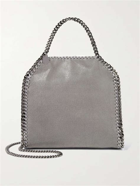 Stella Mccartney The Falabella Mini Faux Brushed Leather Shoulder Bag