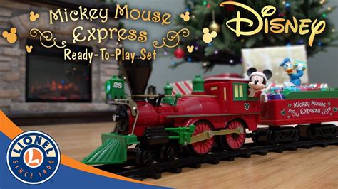 Disney Mickey Mouse Christmas Train Set Town Green