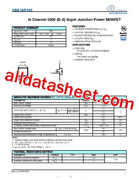 VBE15R10S Datasheet PDF VBsemi Electronics Co Ltd