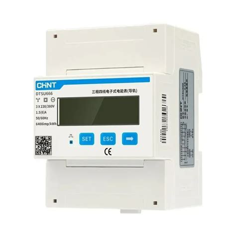 DDSU666 DTSU666 Smart Single 3 Phase Kwh Lcd Display Mobdus Rs485 Deye