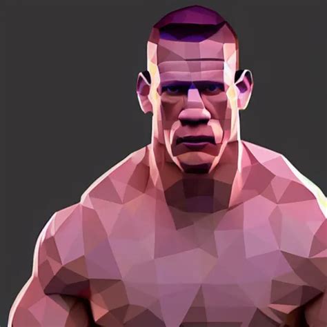 Low Poly Isometric Render Of John Cena Stable Diffusion Openart