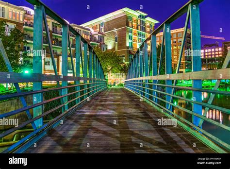 Bridge Over The Reedy River In Downtown Greenville South Carolina Sc