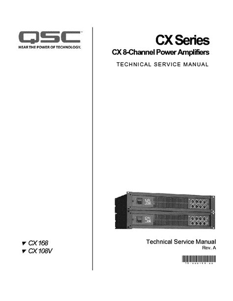 Qsc Hpr152i Service Manual Free Download Schematics Eeprom Repair
