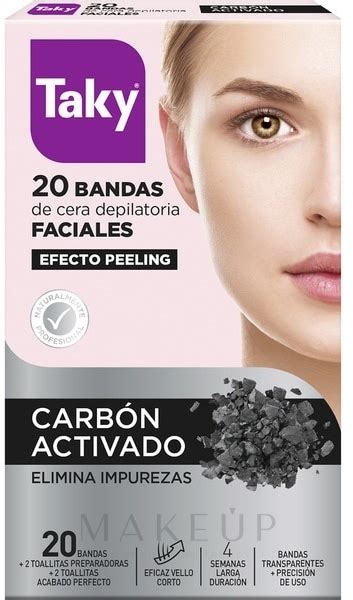 Carcoal Facial Wax Strips Taky Activated Carbon Facial Wax Strips