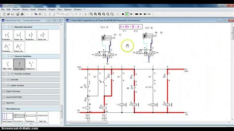 Electro Pneumatic Circuit 4 Mechatronics Using Fluidsim For A B B A