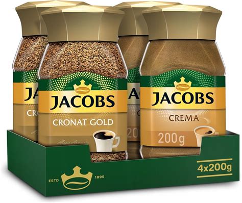 Kawa Jacobs Crema I Cronat Gold Rozpuszczalna 4X200g Ceny I Opinie