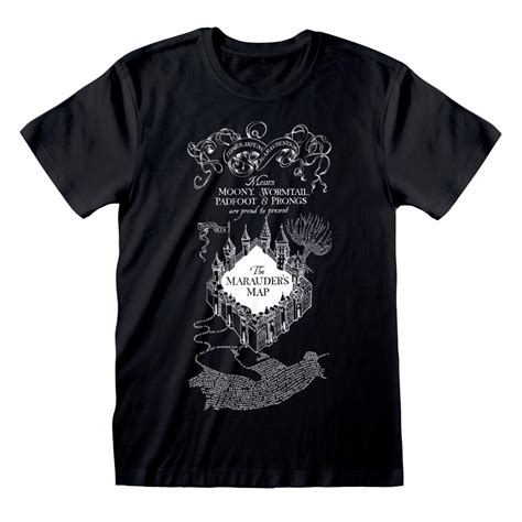 Harry Potter Marauders Map Unisex T Shirt S Shopforgeek T