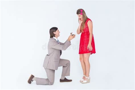 Bended Knee Stock Image Image Of Happiness Ring Engagement 27776111