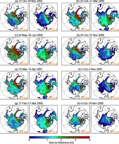 Comparison of the sea ice thickness distributions in the Arctic Ocean ... 