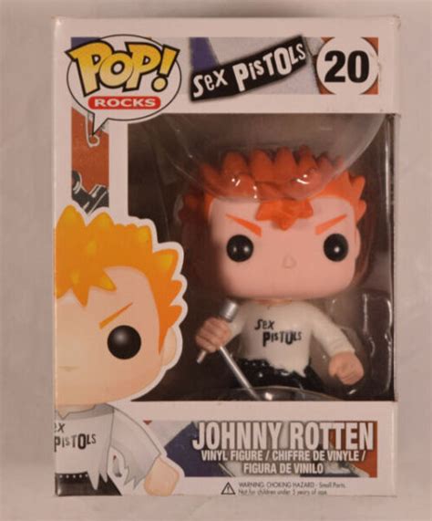 Funko Pop Rock Sex Pistols Johnny Rotten 20 Figura Con Cabeza