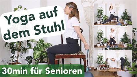 Yoga Auf Dem Stuhl Für Eine Bessere Haltung Und Atmung Für Senioren