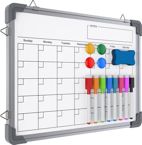 Mag Fancy Dry Erase Calendar Kit Magnetic Calendar For Refrigerator