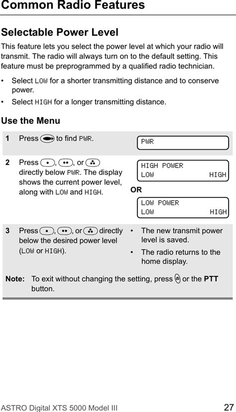 Motorola Solutions Ft Astro Xts User Manual C B Xts Miii