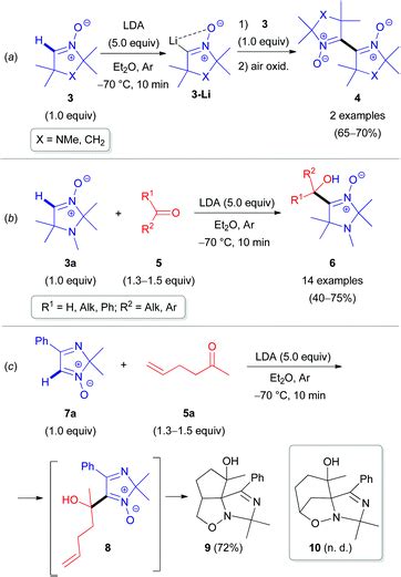 C Sp 2 H Functionalization In Non Aromatic Azomethine Based