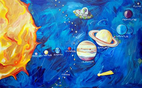 Solar System - Space art for kids by Cici Art Factory