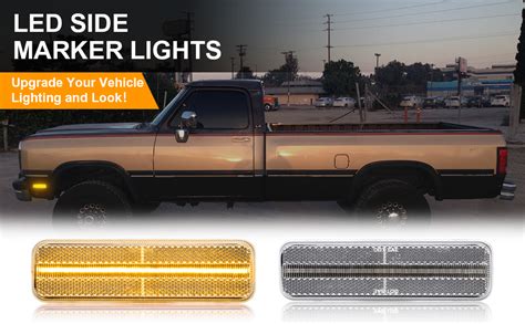 Randf Auto Led Side Marker Lights Compatible With Ram D150