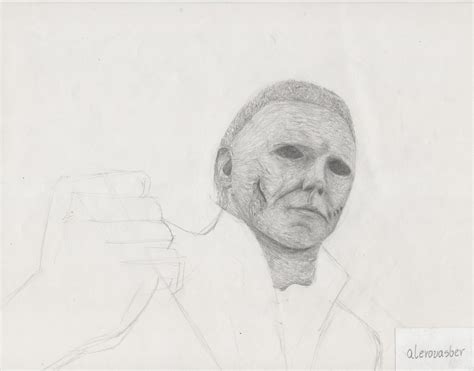 Michael Myers Drawing Step Step