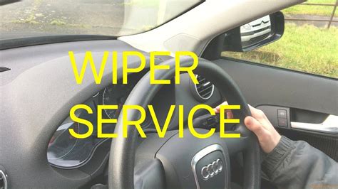 Your Audi Wiper Service Position Youtube