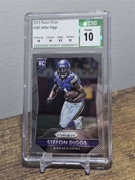 Stefon Diggs Prizm Rookie Rc Csg Pristine Texans Vikings