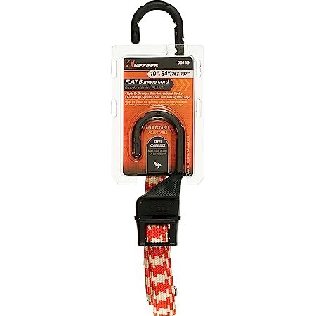 HELIDA Flat Bungee Cord With Steel Hooks Adjustable Length 67 126