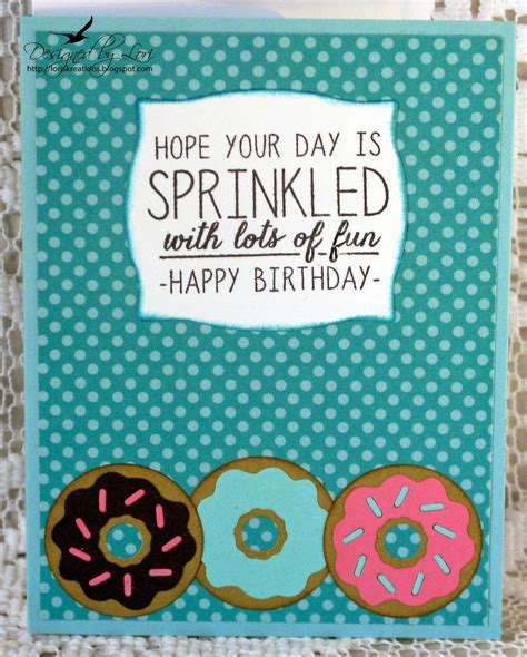 Lori's Kreations: Donut Birthday Card