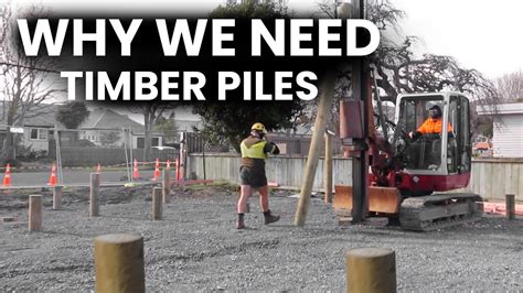 Putting Timber Piles Below A Concrete Slab Explained YouTube