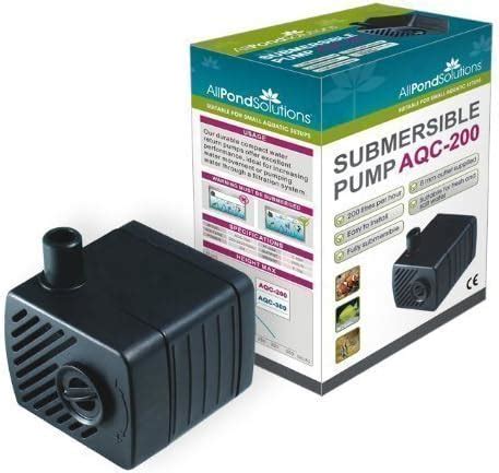 All Pond Solutions Submersible Aquarium Water Pump 200 L H Flow Rate