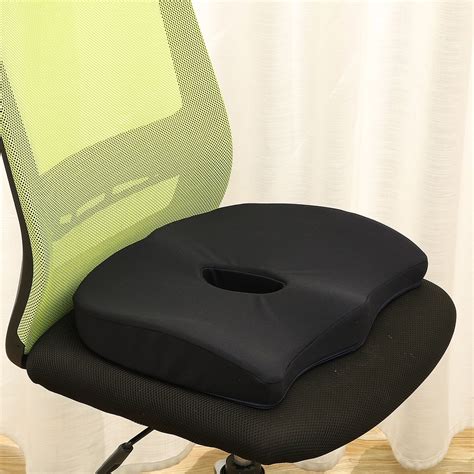 Memory Foam Seat Cushion Seat Pillow For Office Chair Support For Sciatica Coccyx Back