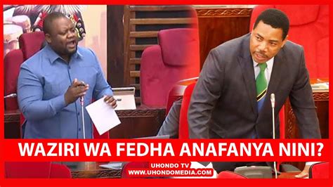 Waziri Wa Fedha Anafanya Nini Katika Hili Akae Chini Ni Aibu Kwa