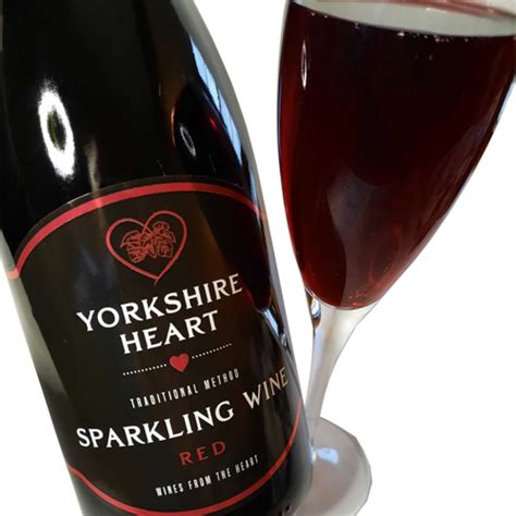 Sparkling Red Wine made by Yorkshire Heart Vineyard