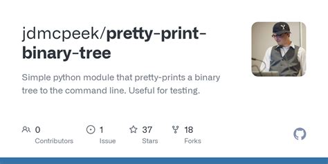 Github Jdmcpeek Pretty Print Binary Tree Simple Python Module That