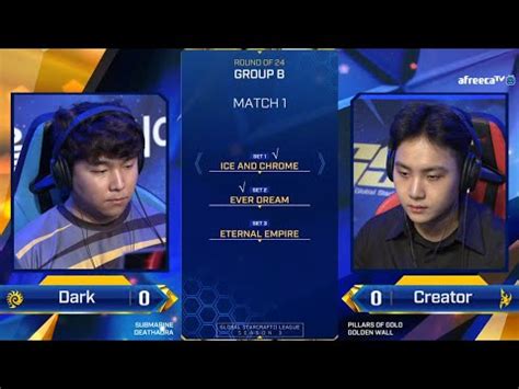 2020 GSL S3 Ro 24 Group B Match1 Dark Vs Creator YouTube