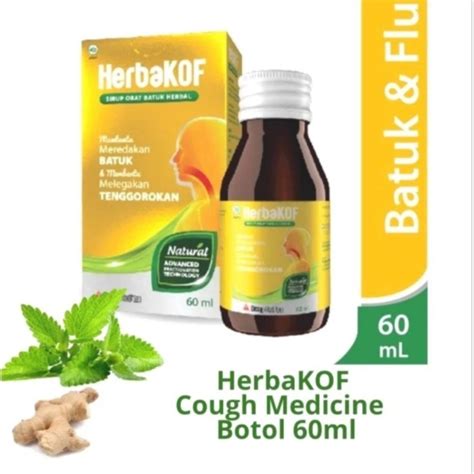 Jual Herbakof Syrup Obat Batuk Herbal Ml Shopee Indonesia