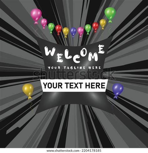 Welcome Banner Vector Creative Design Stock Vector (Royalty Free ...