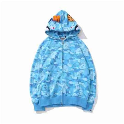 Blue Bape Camo Hoodie