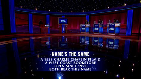 Jeopardy On Twitter Name S The Same Is The Category For Final