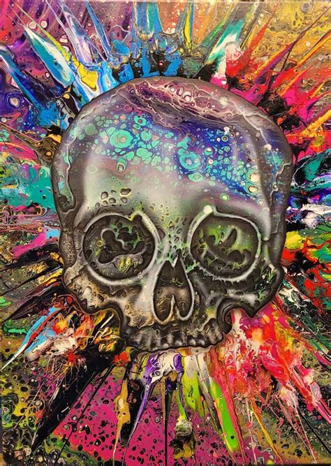 Rainbow Skull | Colorful skull art, Skull artwork illustrations, Skull ...